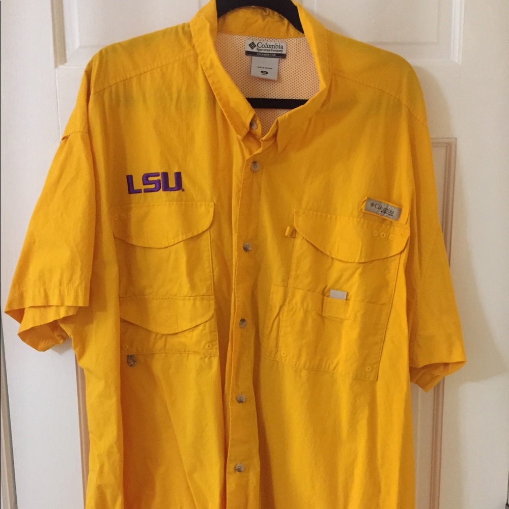 Columbia LSU 3XL Fishing shirt